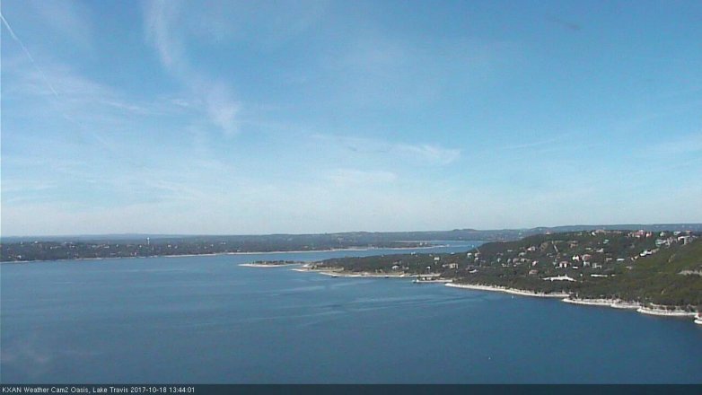 Lake Travis webcam, October 18, 2017 12:50 PM CT