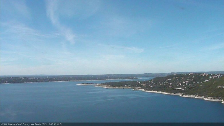 Lake Travis webcam, October 18, 2017 12:55 PM CT