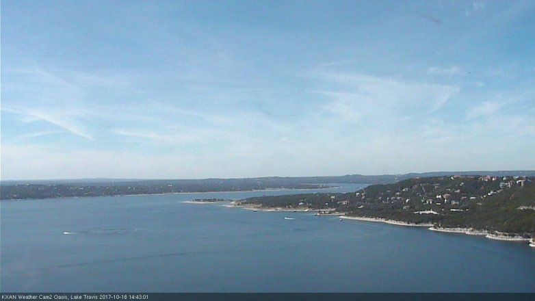 Lake Travis webcam, October 18, 2017 1:50 PM CT