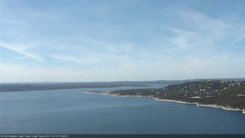 Lake Travis webcam, October 18, 2017 2:20 PM CT