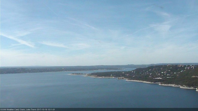 Lake Travis webcam, October 18, 2017 2:25 PM CT