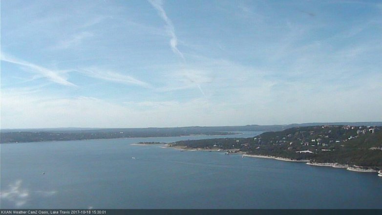 Lake Travis webcam, October 18, 2017 2:50 PM CT