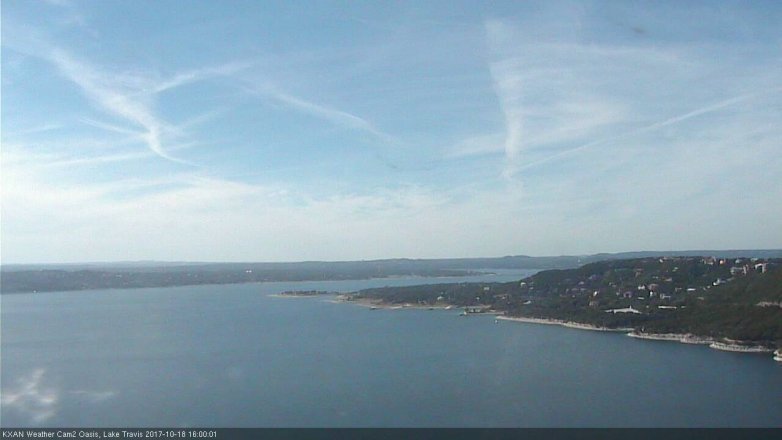 Lake Travis webcam, October 18, 2017 3:05 PM CT