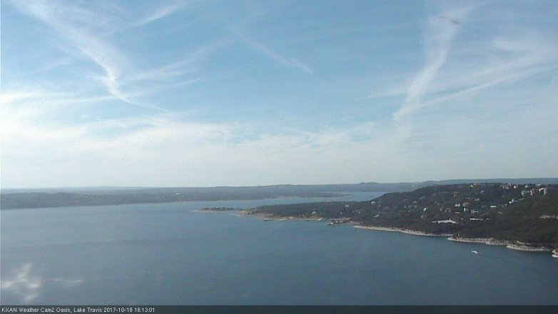Lake Travis webcam, October 18, 2017 3:35 PM CT