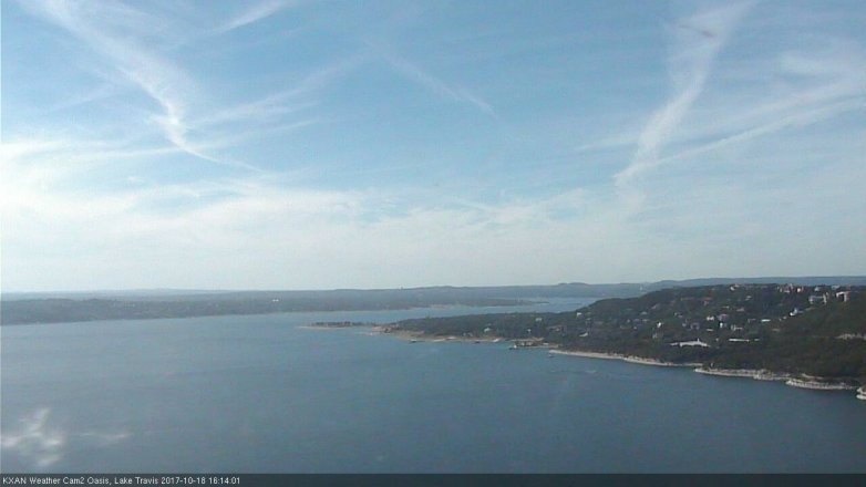 Lake Travis webcam, October 18, 2017 3:40 PM CT