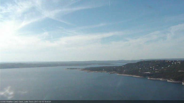 Lake Travis webcam, October 18, 2017 3:55 PM CT