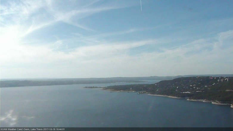 Lake Travis webcam, October 18, 2017 4:00 PM CT