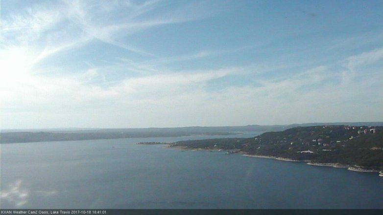 Lake Travis webcam, October 18, 2017 4:10 PM CT