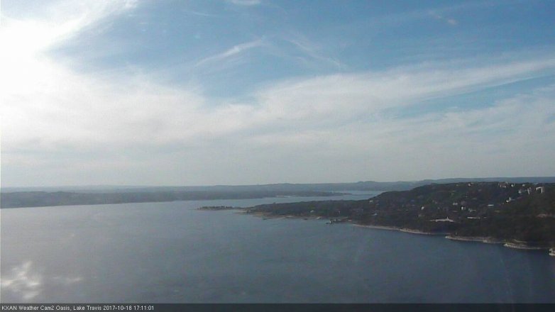 Lake Travis webcam, October 18, 2017 4:30 PM CT
