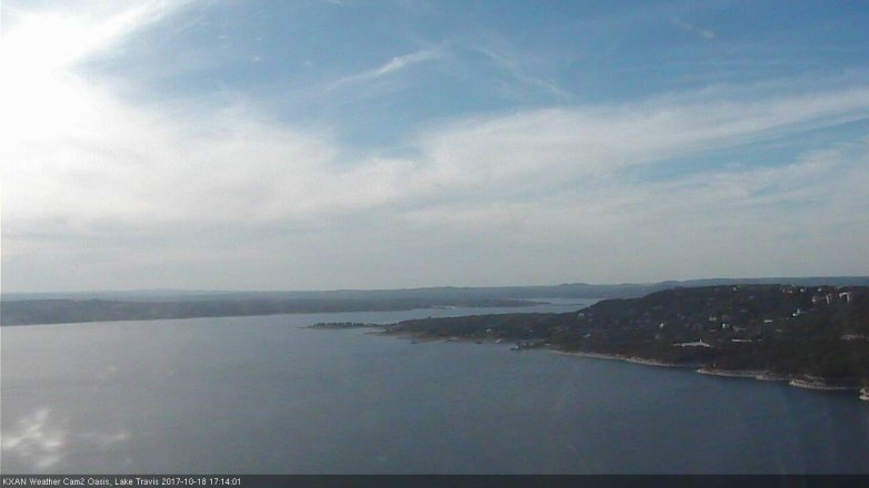 Lake Travis webcam, October 18, 2017 4:35 PM CT