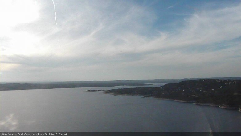 Lake Travis webcam, October 18, 2017 4:45 PM CT