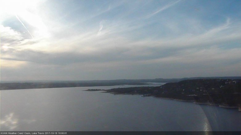 Lake Travis webcam, October 18, 2017 5:15 PM CT
