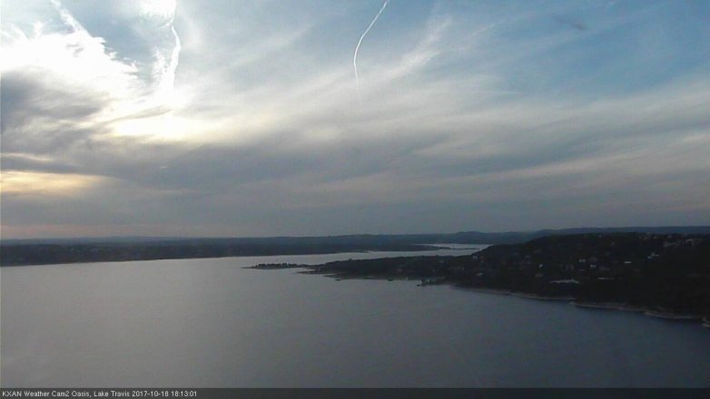 Lake Travis webcam, October 18, 2017 5:45 PM CT