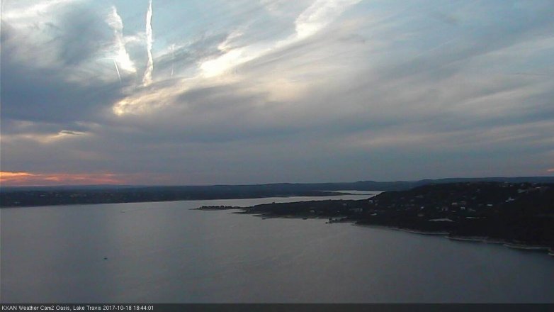 Lake Travis webcam, October 18, 2017 5:50 PM CT