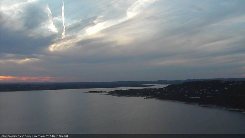 Lake Travis webcam, October 18, 2017 6:15 PM CT