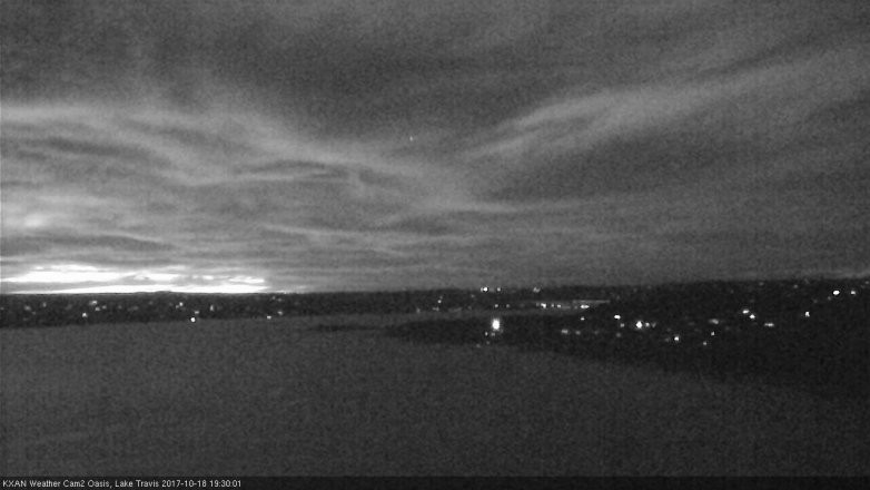 Lake Travis webcam, October 18, 2017 6:45 PM CT