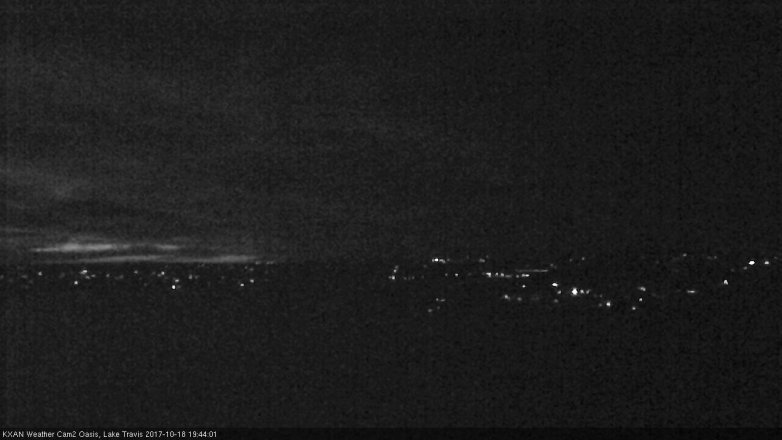 Lake Travis webcam, October 18, 2017 6:55 PM CT