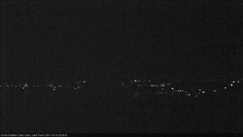 Lake Travis webcam, October 18, 2017 7:35 PM CT