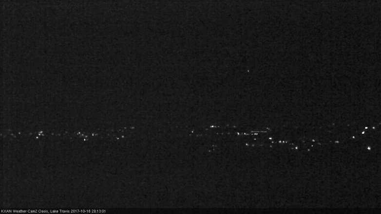 Lake Travis webcam, October 18, 2017 7:40 PM CT