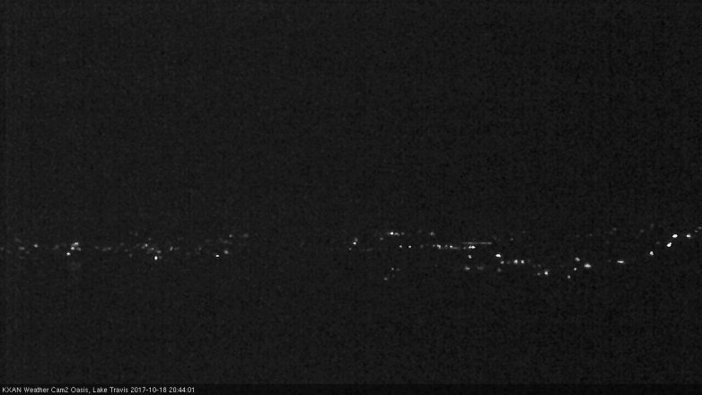 Lake Travis webcam, October 18, 2017 7:50 PM CT