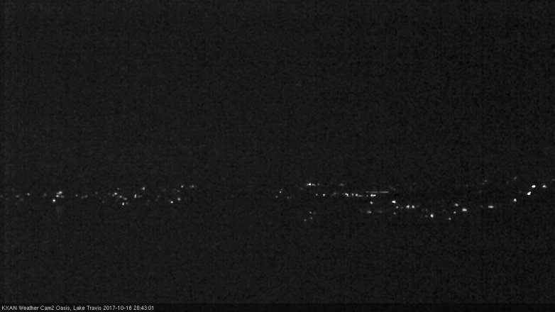 Lake Travis webcam, October 18, 2017 7:55 PM CT