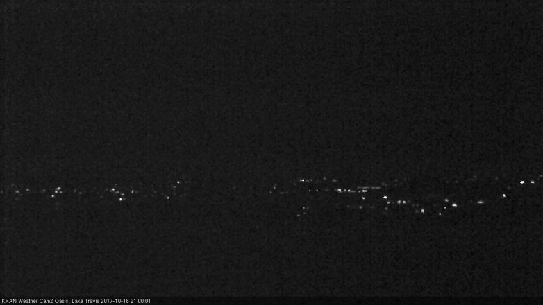 Lake Travis webcam, October 18, 2017 8:05 PM CT