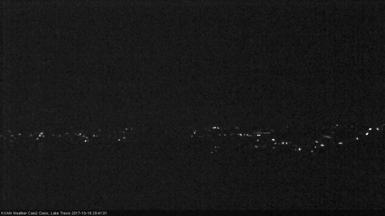 Lake Travis webcam, October 18, 2017 8:10 PM CT
