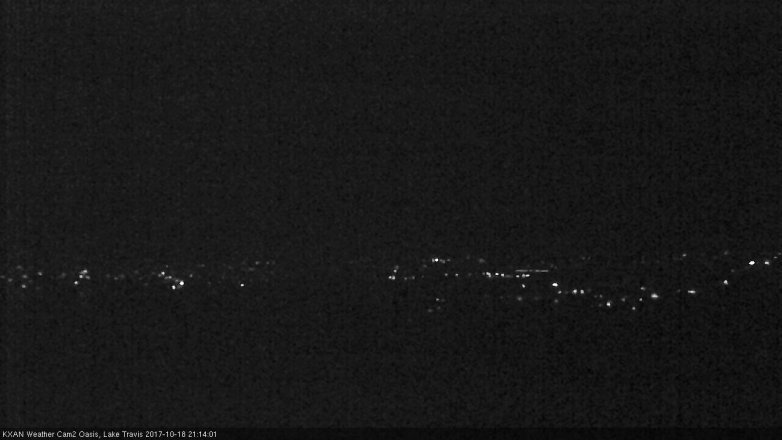 Lake Travis webcam, October 18, 2017 8:40 PM CT