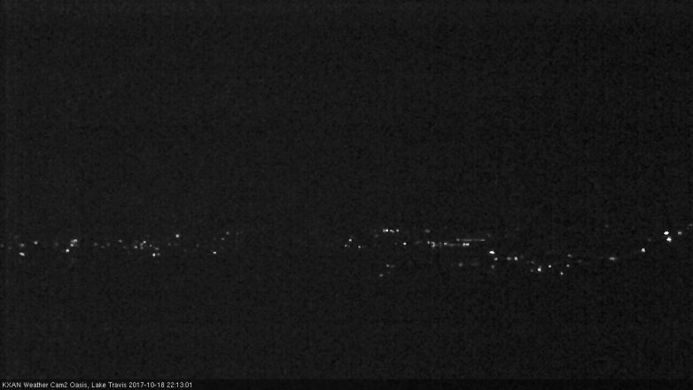 Lake Travis webcam, October 18, 2017 9:45 PM CT
