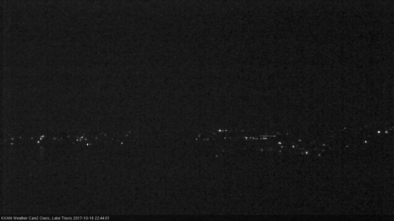 Lake Travis webcam, October 18, 2017 9:55 PM CT