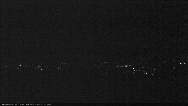 Lake Travis webcam, October 18, 2017 10:10 PM CT