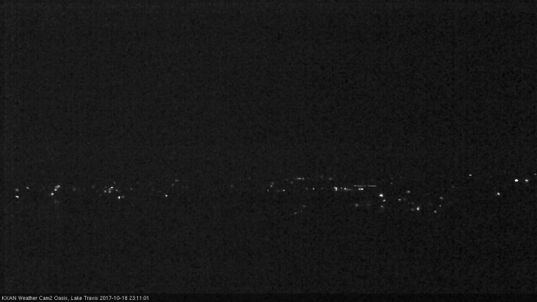 Lake Travis webcam, October 18, 2017 10:35 PM CT
