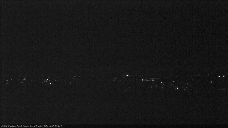 Lake Travis webcam, October 18, 2017 10:40 PM CT
