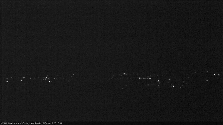 Lake Travis webcam, October 18, 2017 10:45 PM CT
