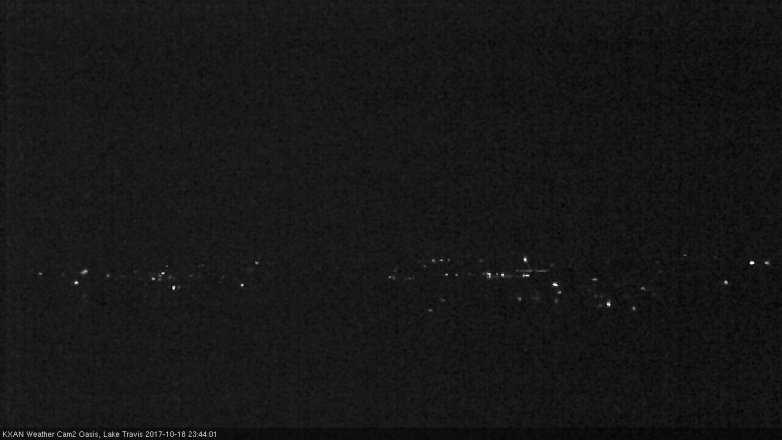 Lake Travis webcam, October 18, 2017 11:05 PM CT
