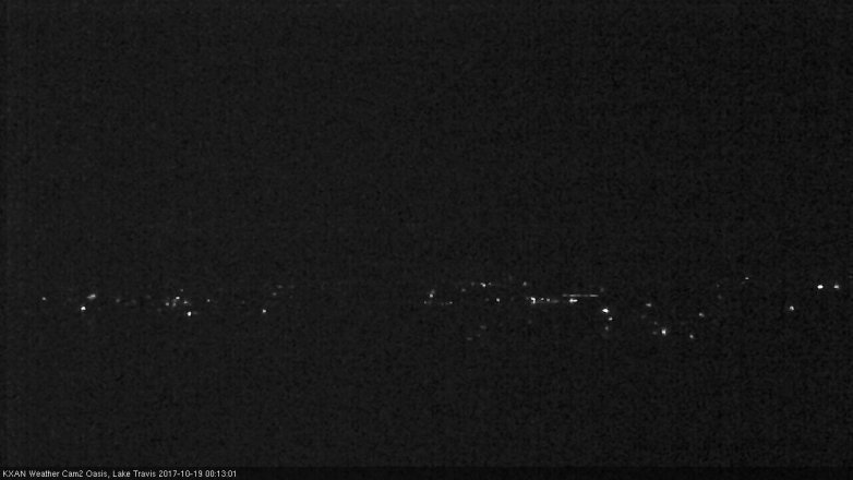 Lake Travis webcam, October 18, 2017 11:45 PM CT