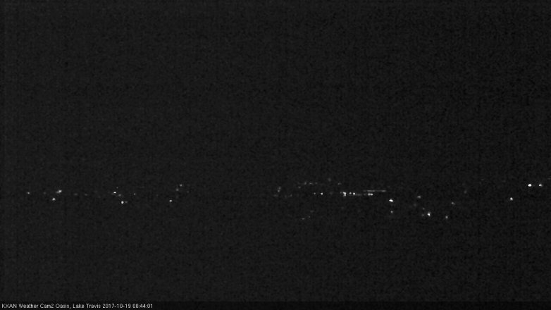Lake Travis webcam, October 18, 2017 11:50 PM CT