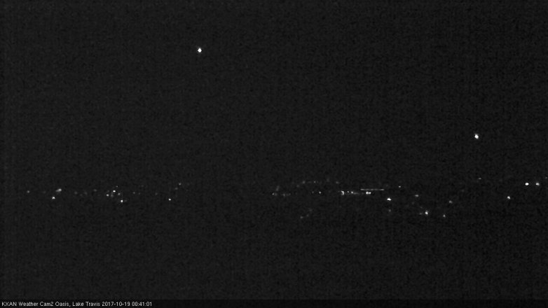 Lake Travis webcam, October 18, 2017 11:55 PM CT