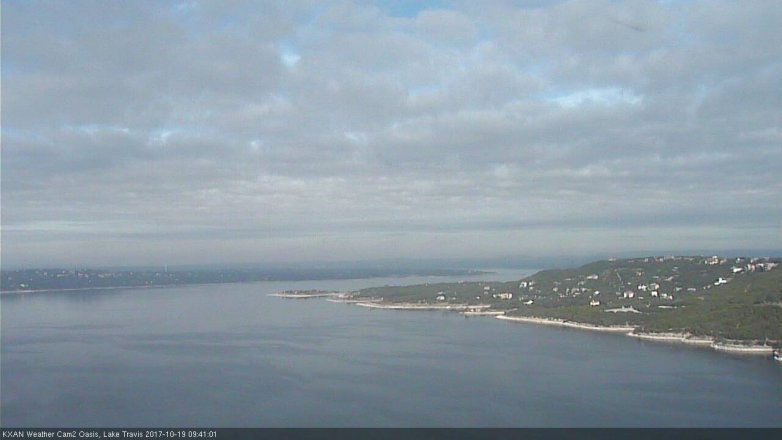 Lake Travis webcam, October 19, 2017 9:05 AM CT