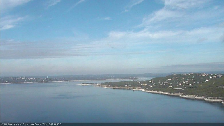 Lake Travis webcam, October 19, 2017 9:30 AM CT