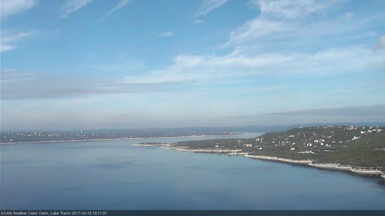 Lake Travis webcam, October 19, 2017 9:35 AM CT