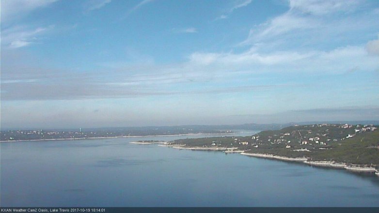 Lake Travis webcam, October 19, 2017 9:40 AM CT