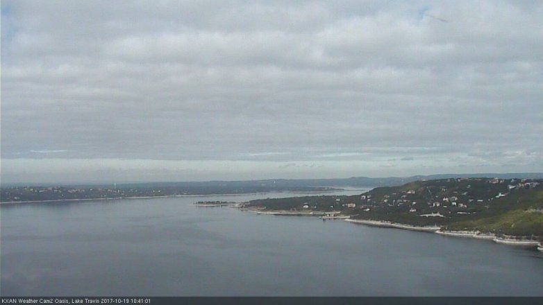 Lake Travis webcam, October 19, 2017 10:00 AM CT