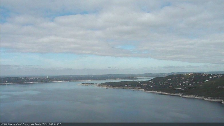 Lake Travis webcam, October 19, 2017 10:45 AM CT