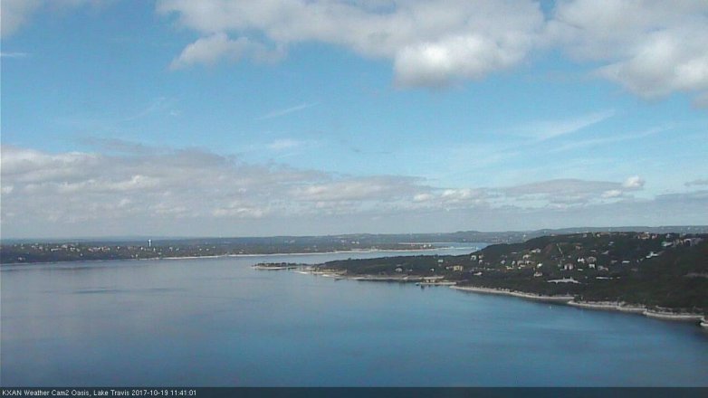 Lake Travis webcam, October 19, 2017 10:55 AM CT