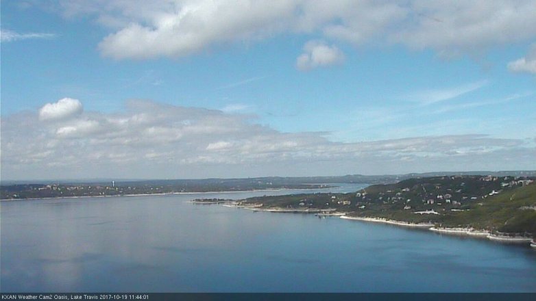 Lake Travis webcam, October 19, 2017 11:00 AM CT