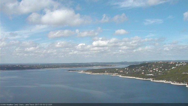 Lake Travis webcam, October 19, 2017 11:40 AM CT