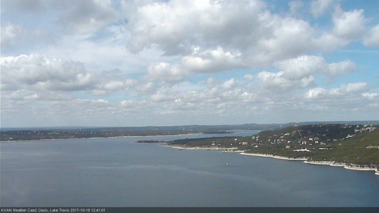 Lake Travis webcam, October 19, 2017 11:45 AM CT