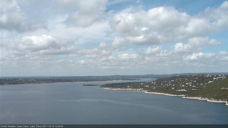 Lake Travis webcam, October 19, 2017 11:50 AM CT