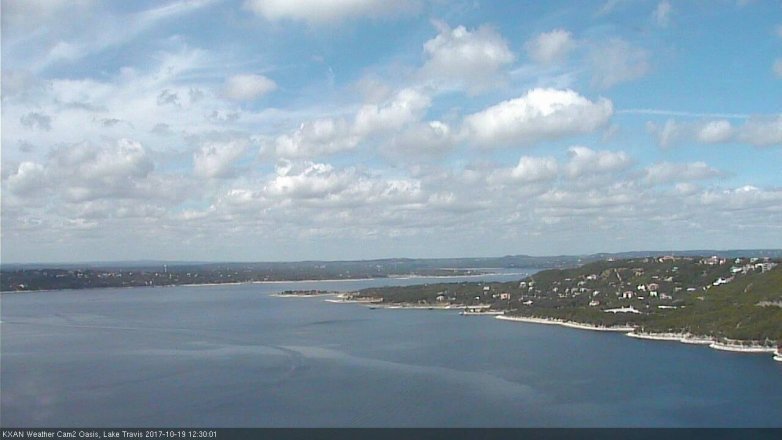 Lake Travis webcam, October 19, 2017 11:55 AM CT